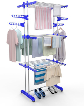 H Houseware Stainless Steel Cloth Drying Stand