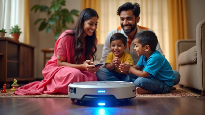 obotic Vacuum Cleaner with over 6000 Pa for Home Use